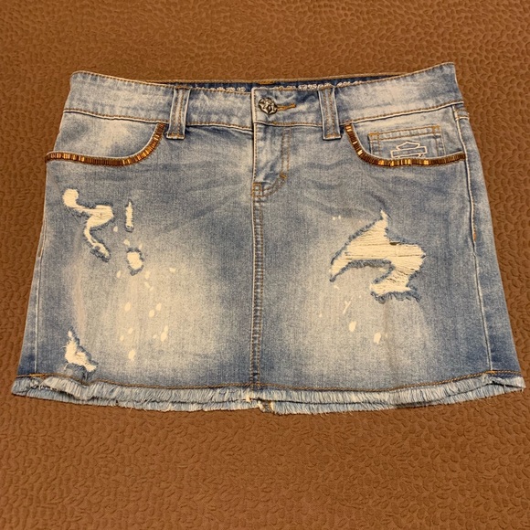 Harley-Davidson Dresses & Skirts - Harley Davidson Womens Denim skirt